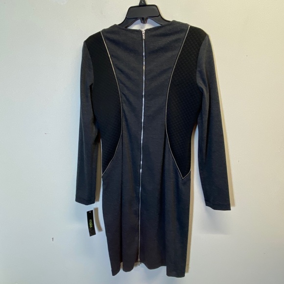 Maia Gray & Black Color Block Dress Size 10 - Picture 8 of 16